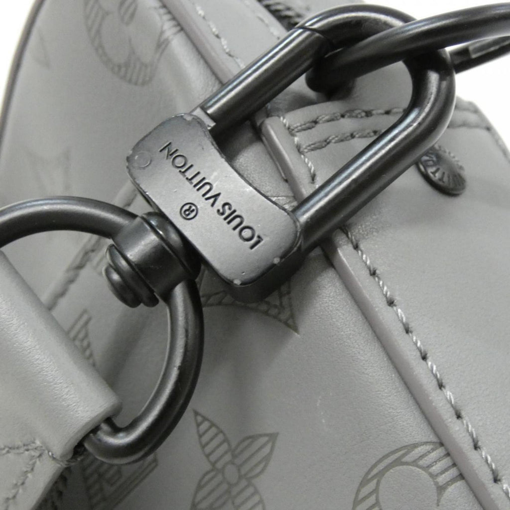 Louis Vuitton Gris Leather Pouch Shoulder Bag