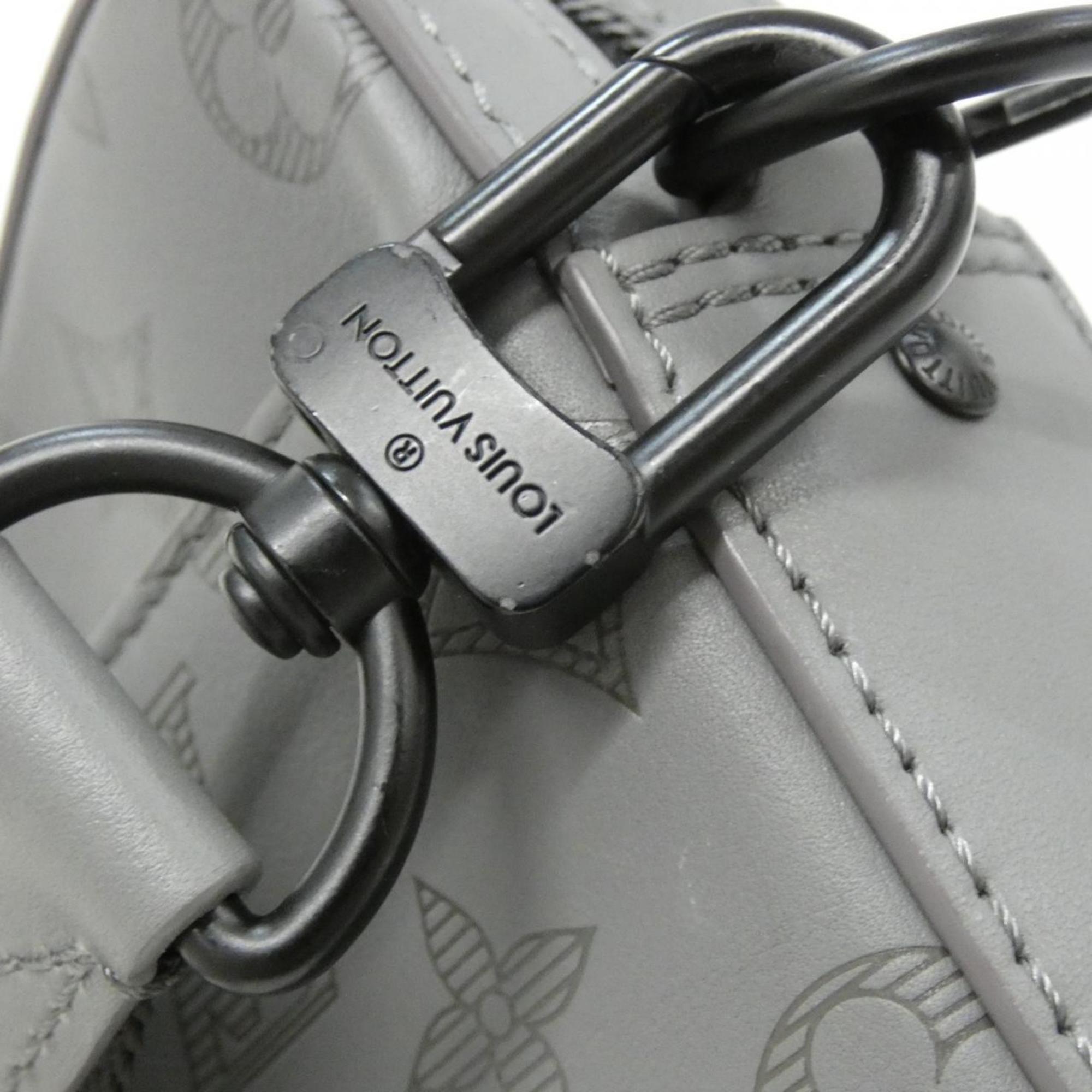 Louis Vuitton Gris Leather Pouch Shoulder Bag