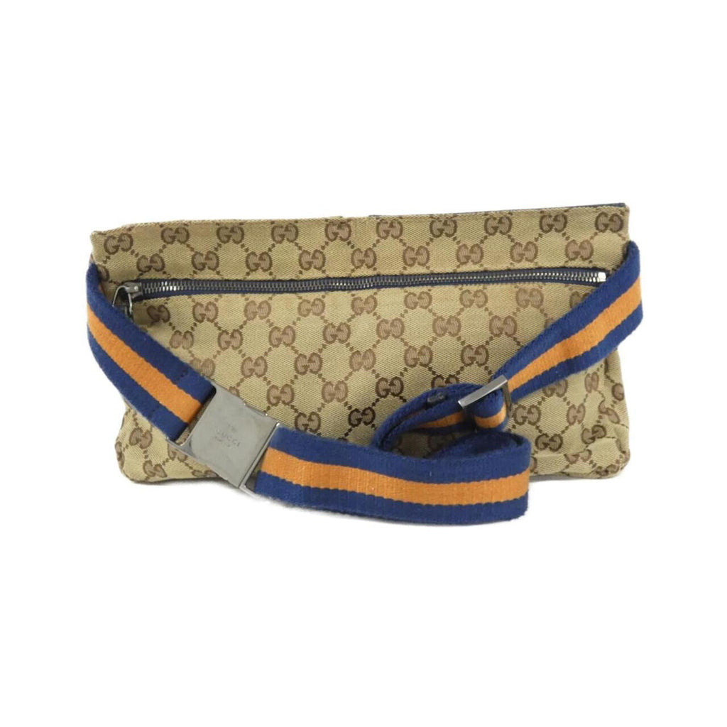 Gucci Beige Blue Orange Gg Canvas Fanny Pack (Pre-Owned)