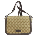 Gucci Brown Canvas Shoulder Bag (Pre-Owned)
