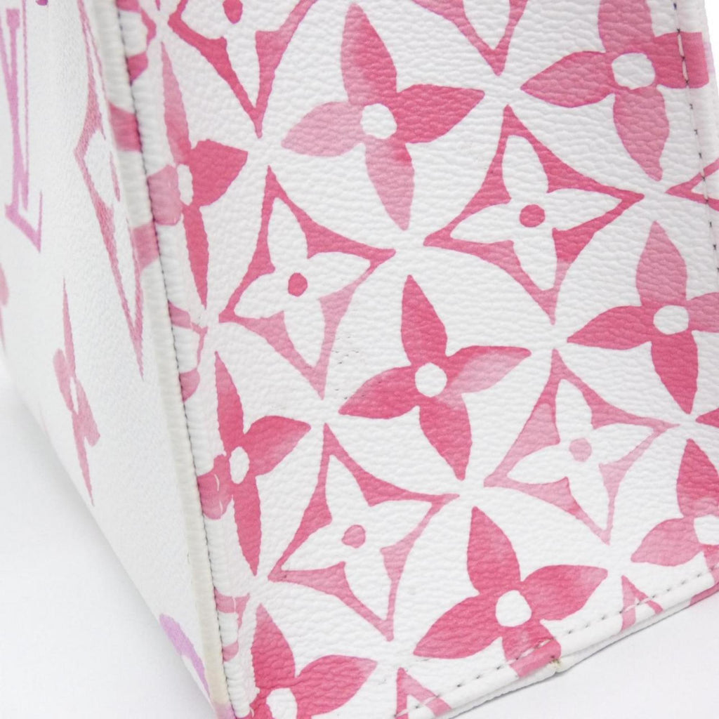 Louis Vuitton Pink Coated Canvas Handbag
