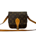 Louis Vuitton Brown Leather Pvc Pochette Shoulder Bag