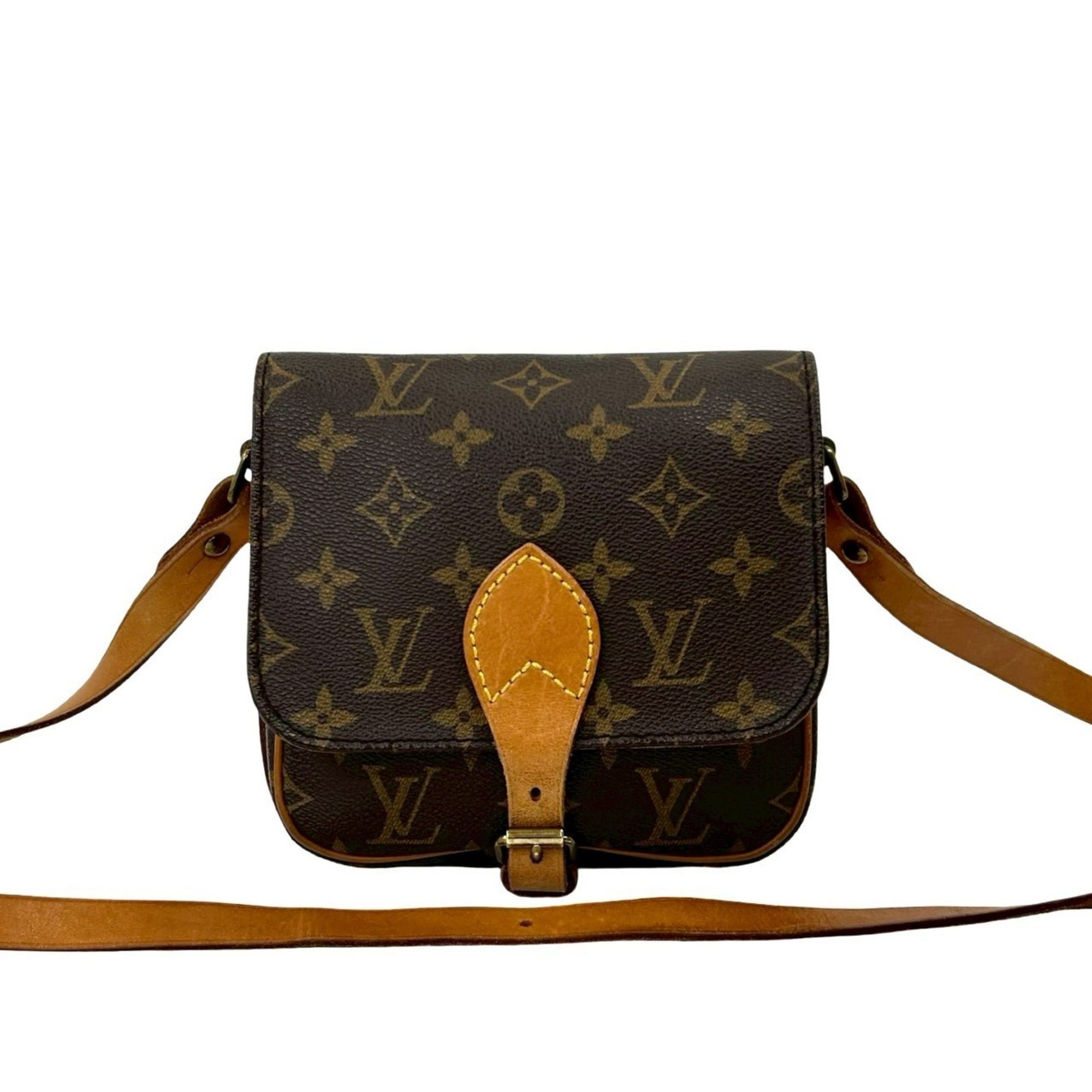Louis Vuitton Brown Leather Pvc Pochette Shoulder Bag