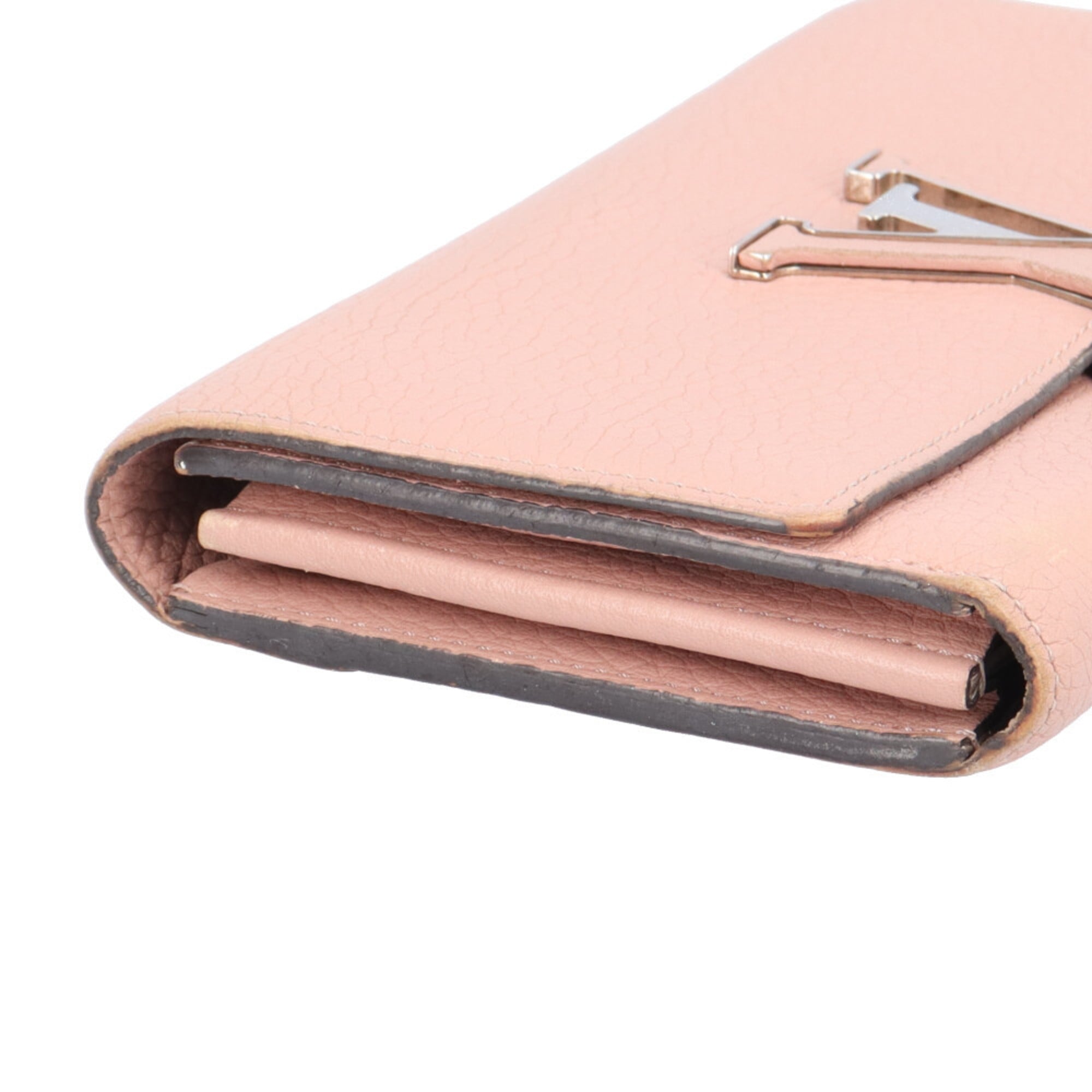 Louis Vuitton Galle Magnolia Or Pink Leather Coin Purse/Coin Case