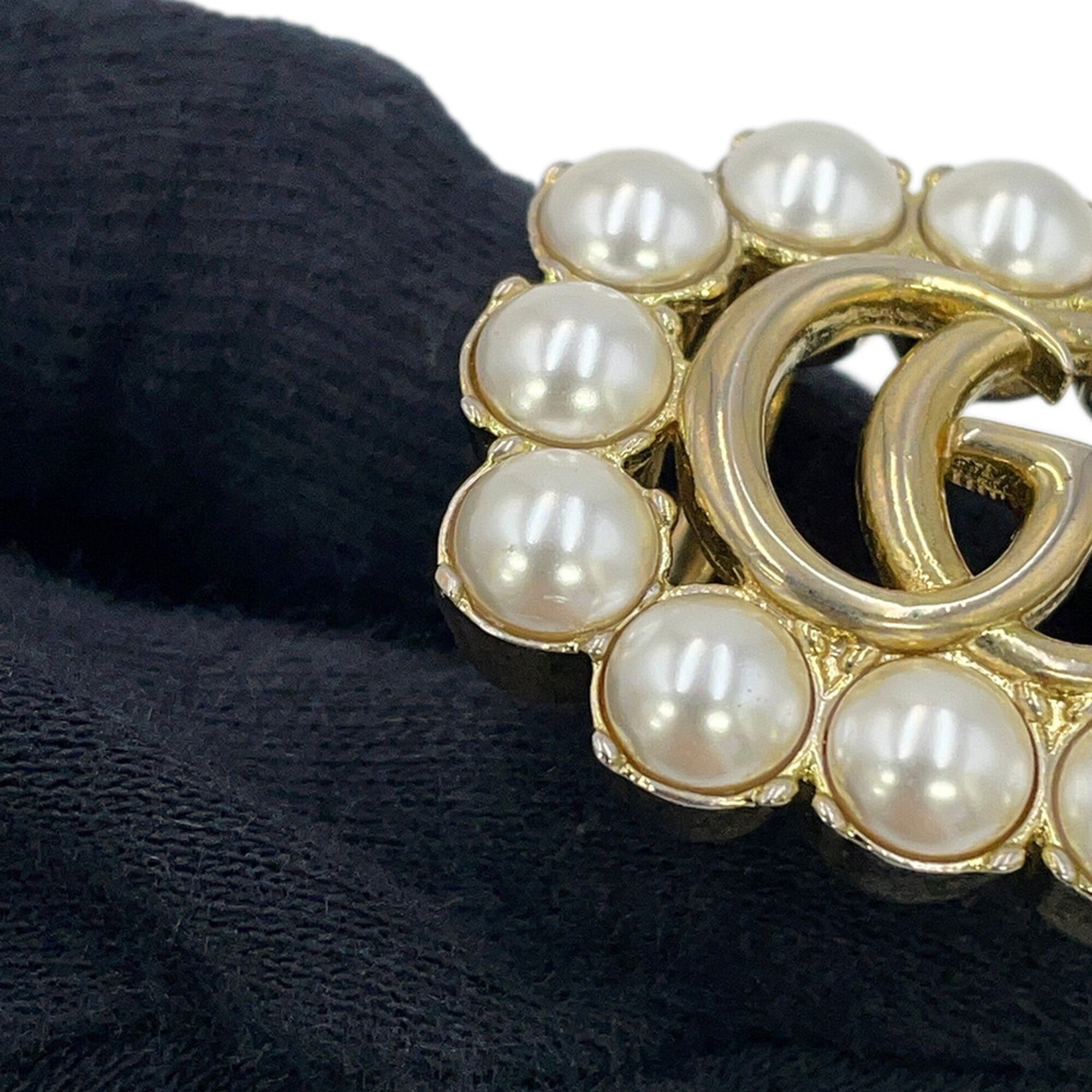 Gucci Champagne Gold Gold Plating Band Ring (Pre-Owned)
