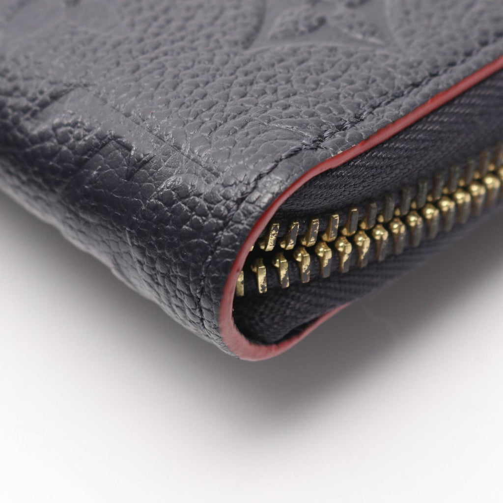 Louis Vuitton Marine Rouge Navy Red Color Monogram Empreinte Long Wallet