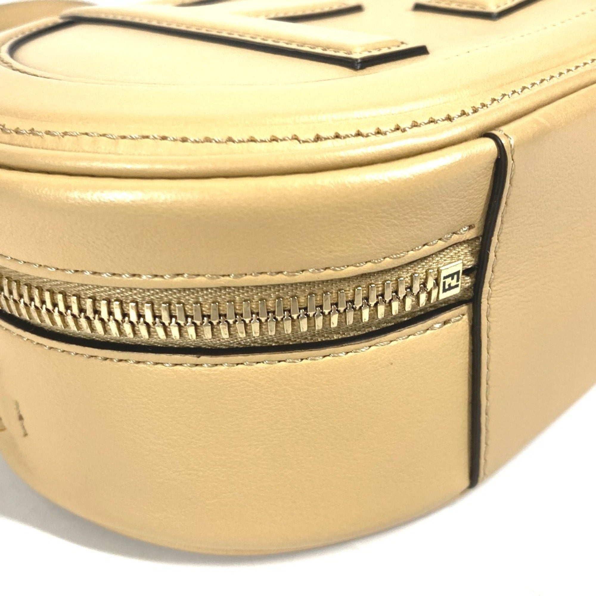Fendi Beige Leather Handbag Shoulder Bag