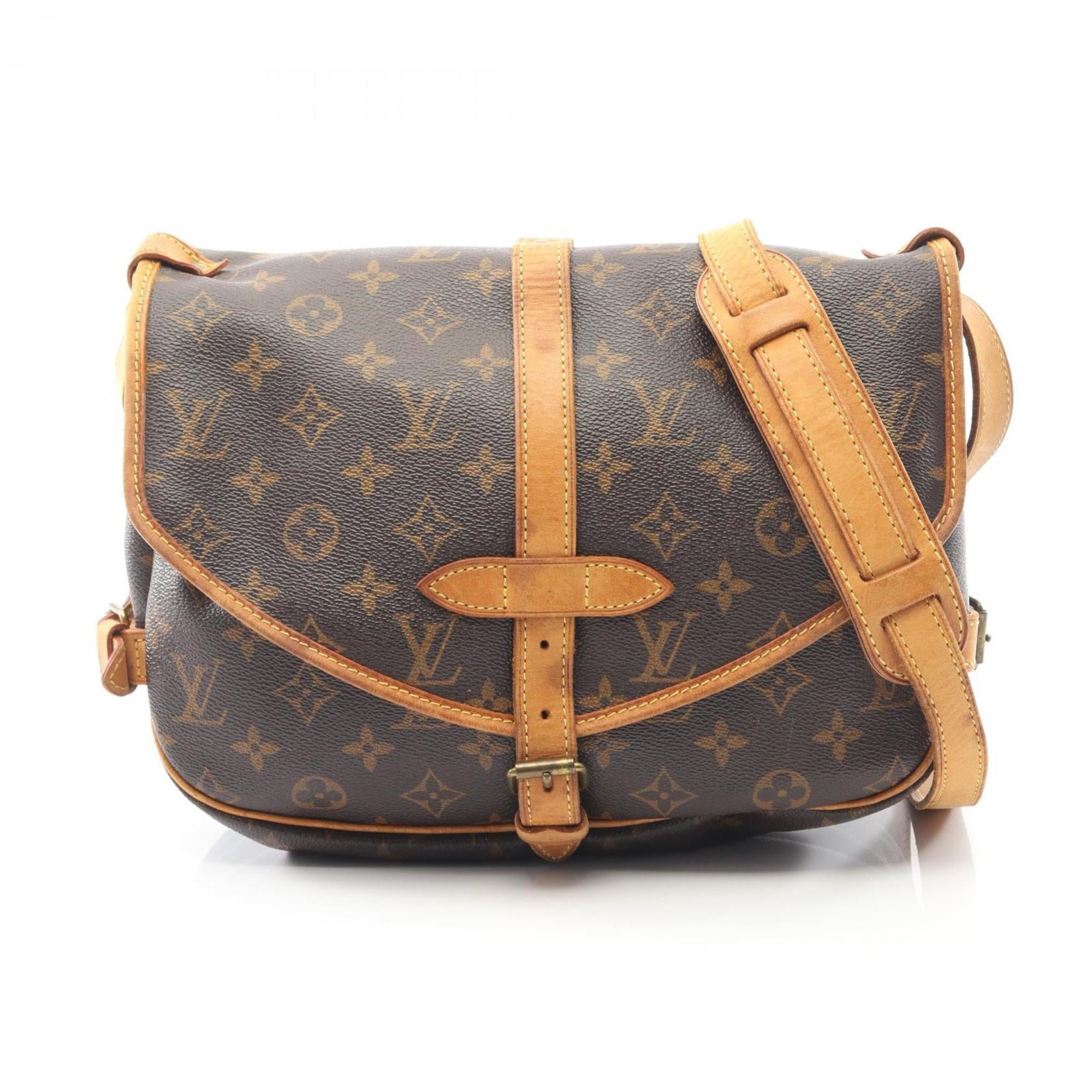 Louis Vuitton Brown Coated Canvas Monogram Leather Pvc Shoulder Bag