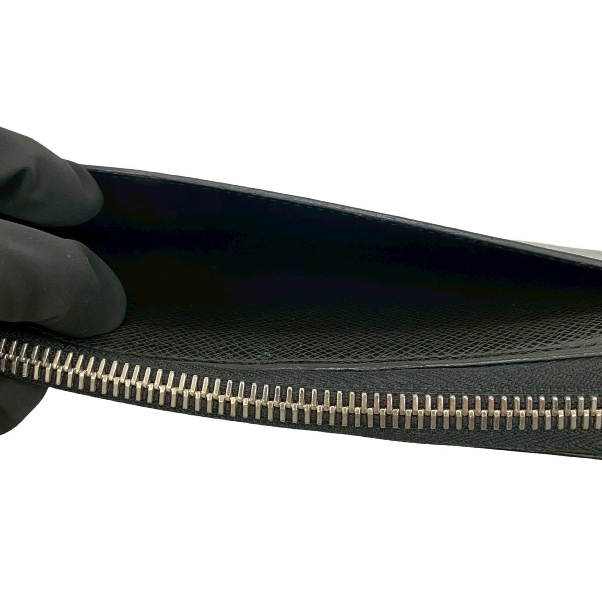 Louis Vuitton Black Leather Long Wallet