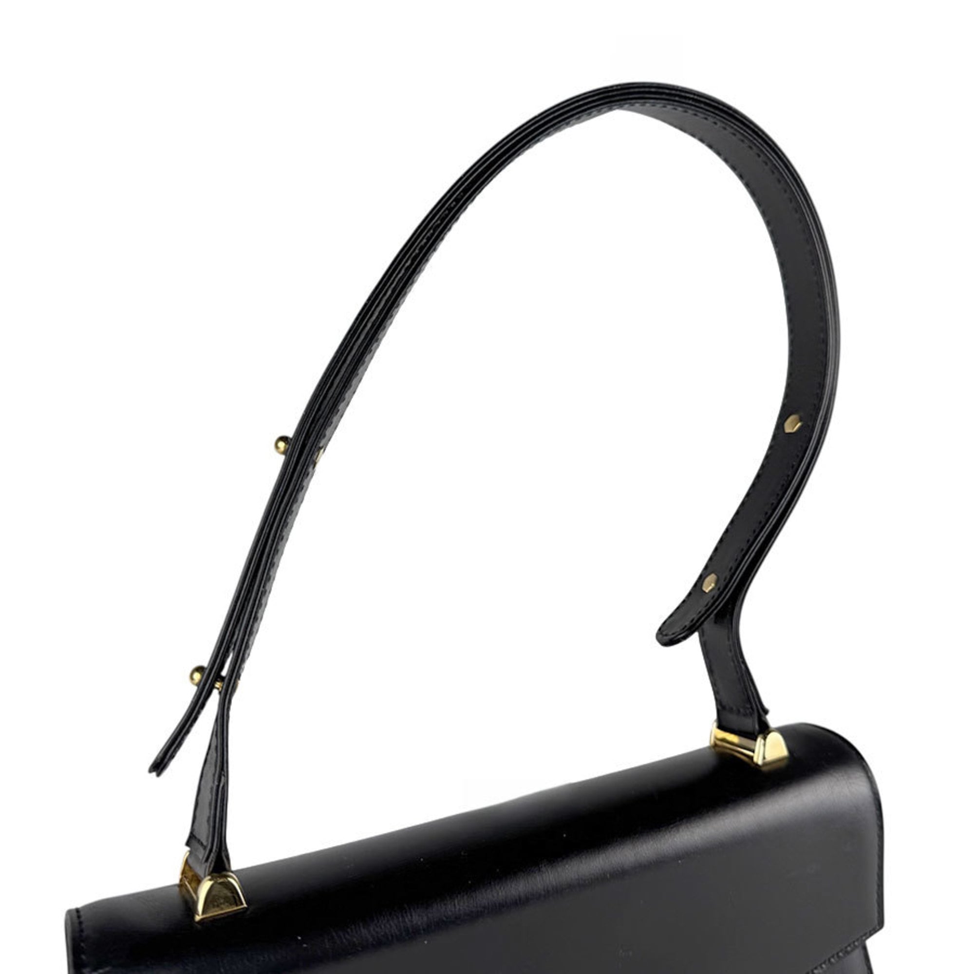Louis Vuitton Noir Leather Shoulder Bag