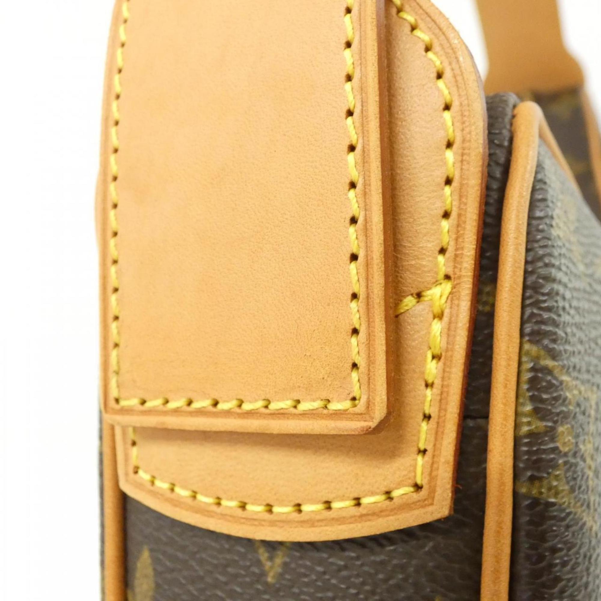 Louis Vuitton Marron Coated Canvas Shoulder Bag