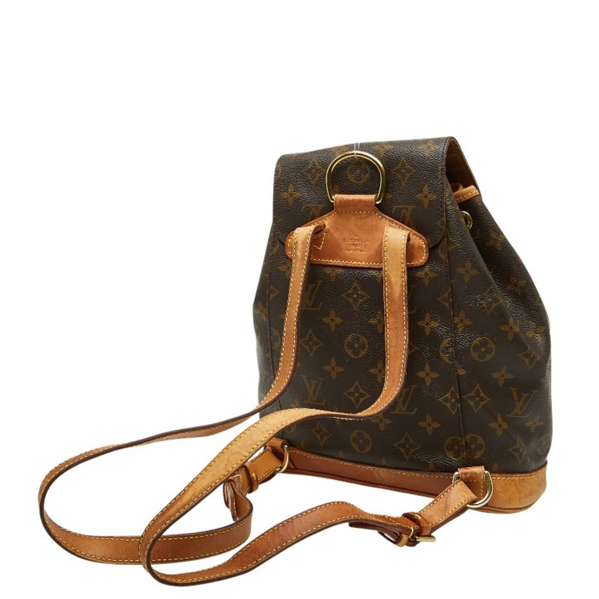 Louis Vuitton Brown Pvc Leather Backpack