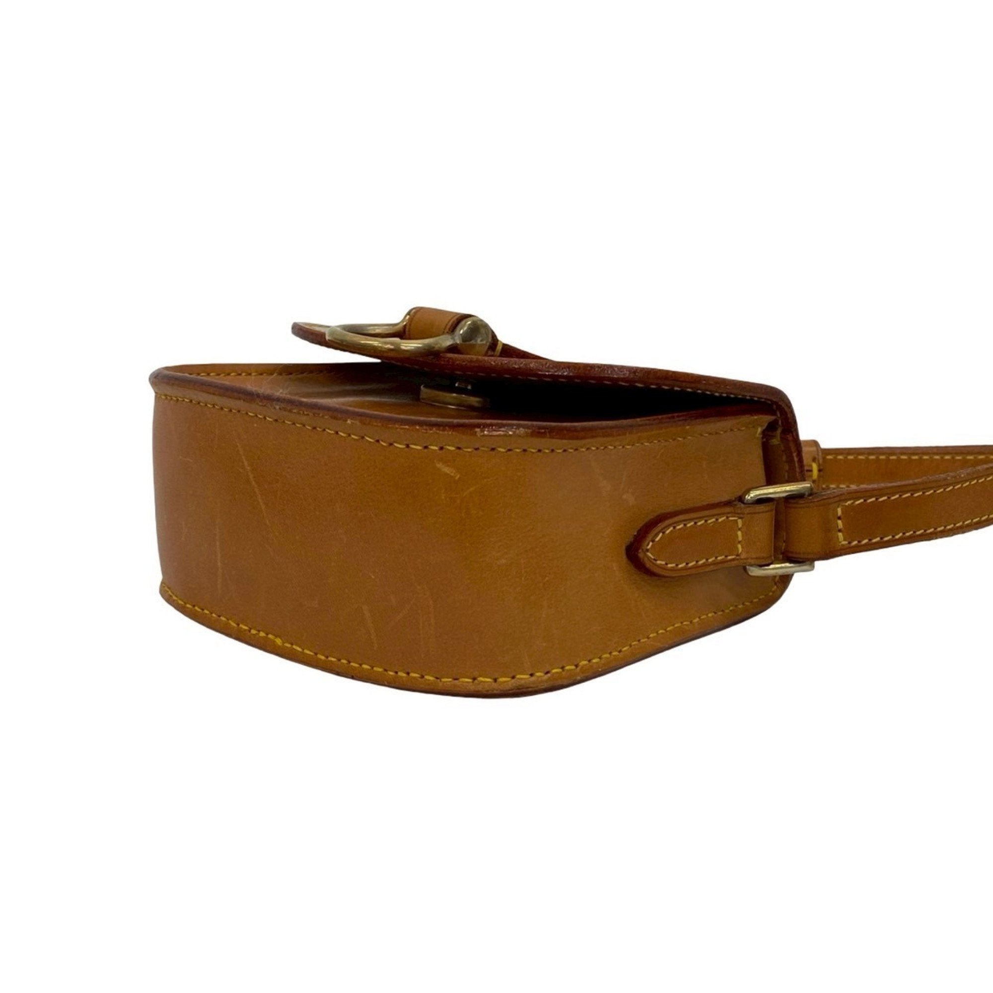 Louis Vuitton Brown Leather Pochette Shoulder Bag