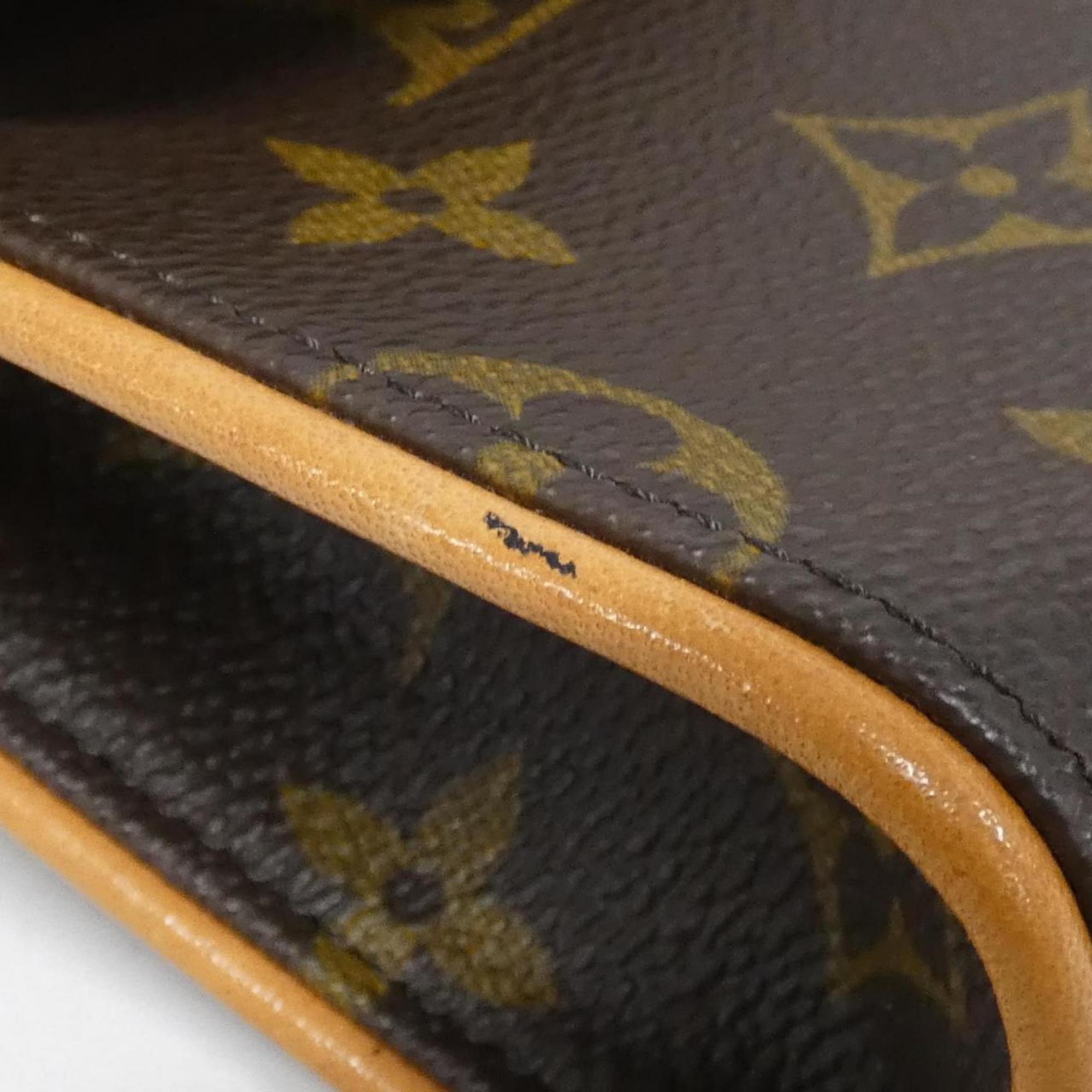 Louis Vuitton Monogram Marron Coated Canvas Fanny Pack Pochette