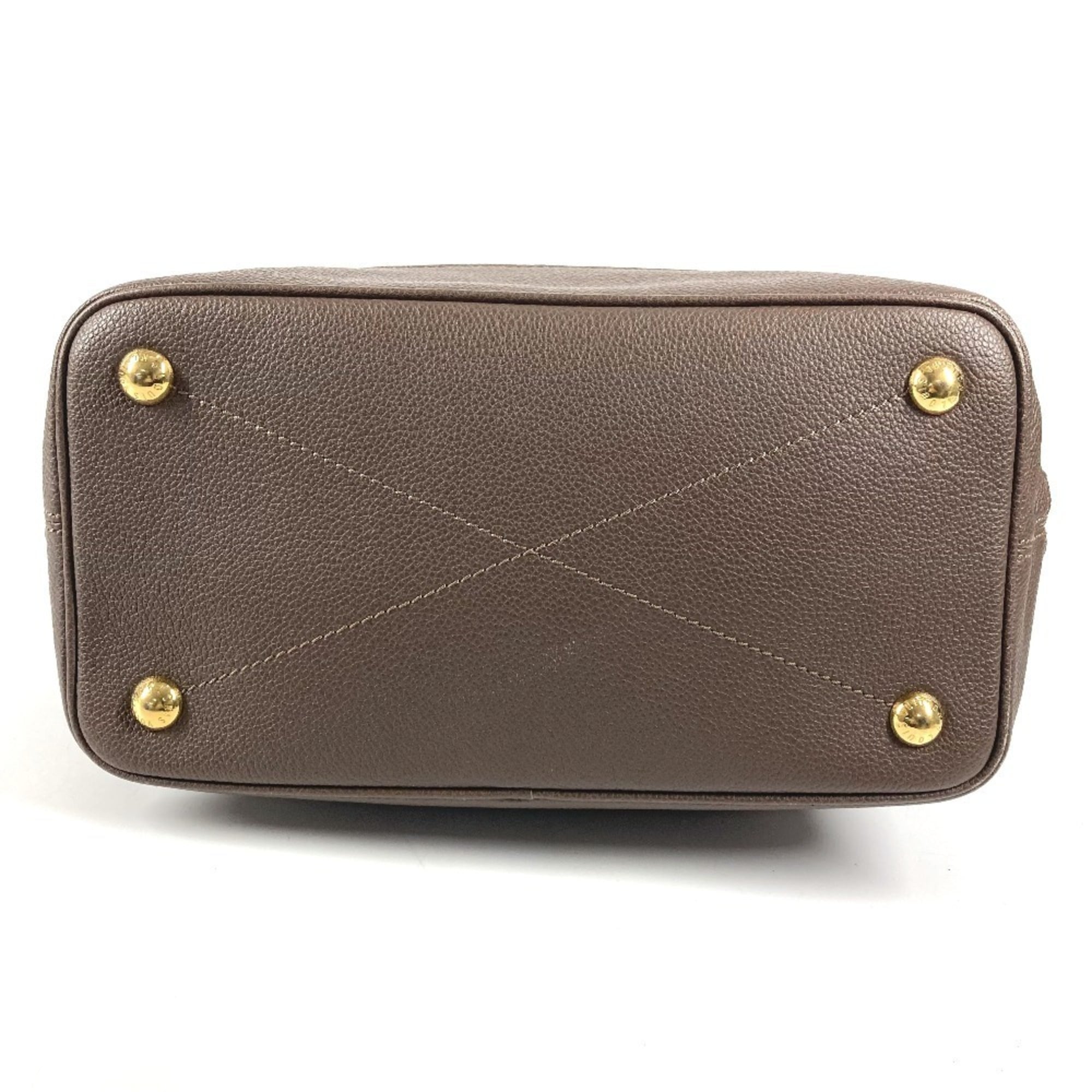 Louis Vuitton Brown Monogram Empreinte Leather Handbag Shoulder Bag Tote Bag