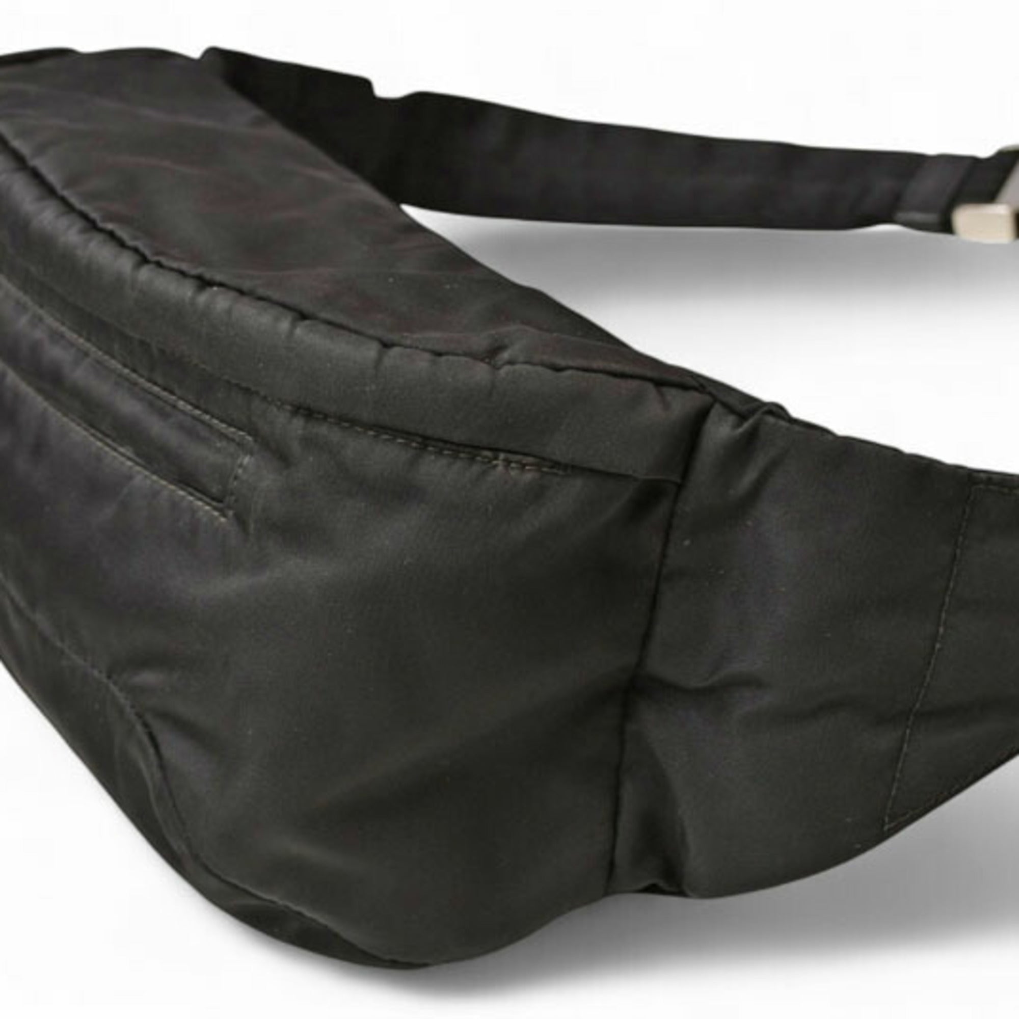 Prada Black Nero Nylon Fanny Pack Pouch