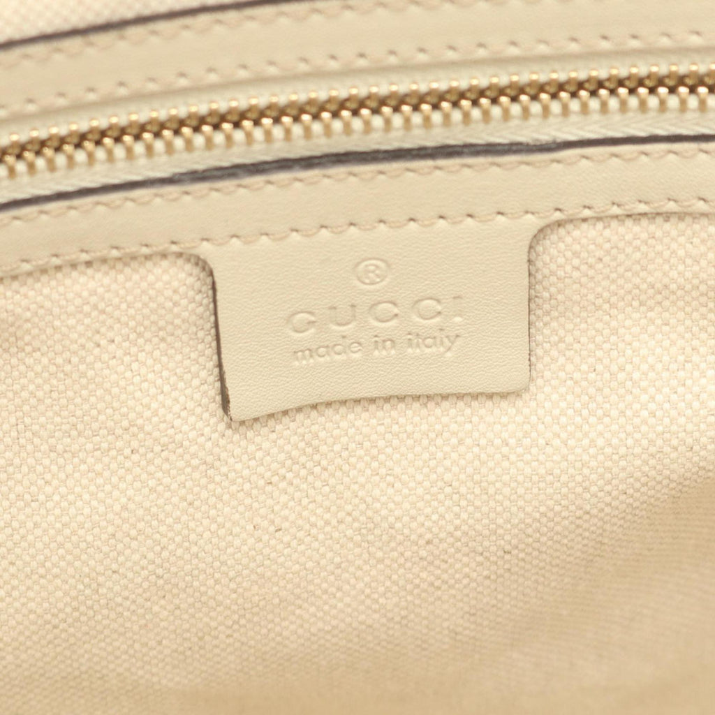Gucci Beige Leather Tote Bag (Pre-Owned)