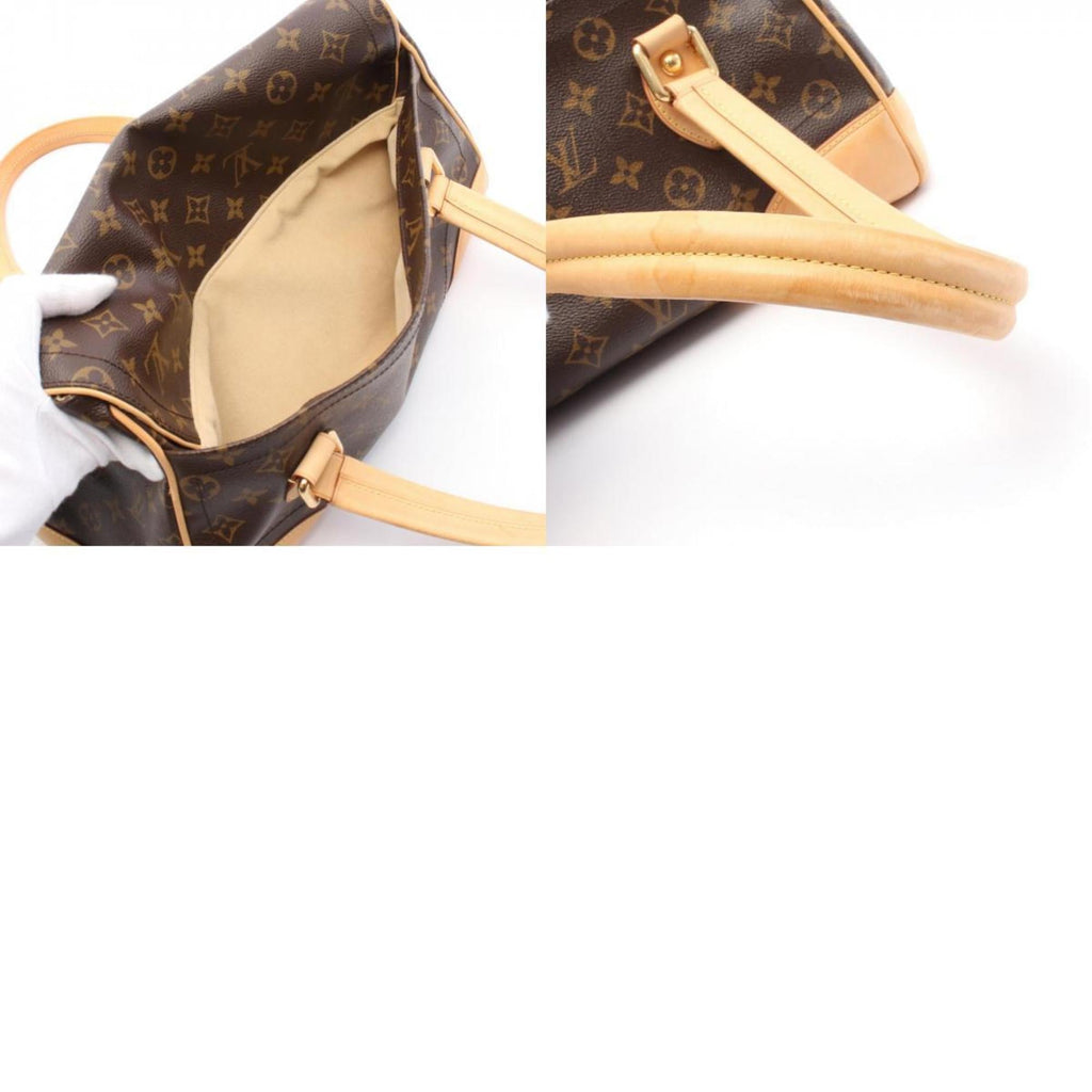 Louis Vuitton Brown Coated Canvas Leather Shoulder Bag
