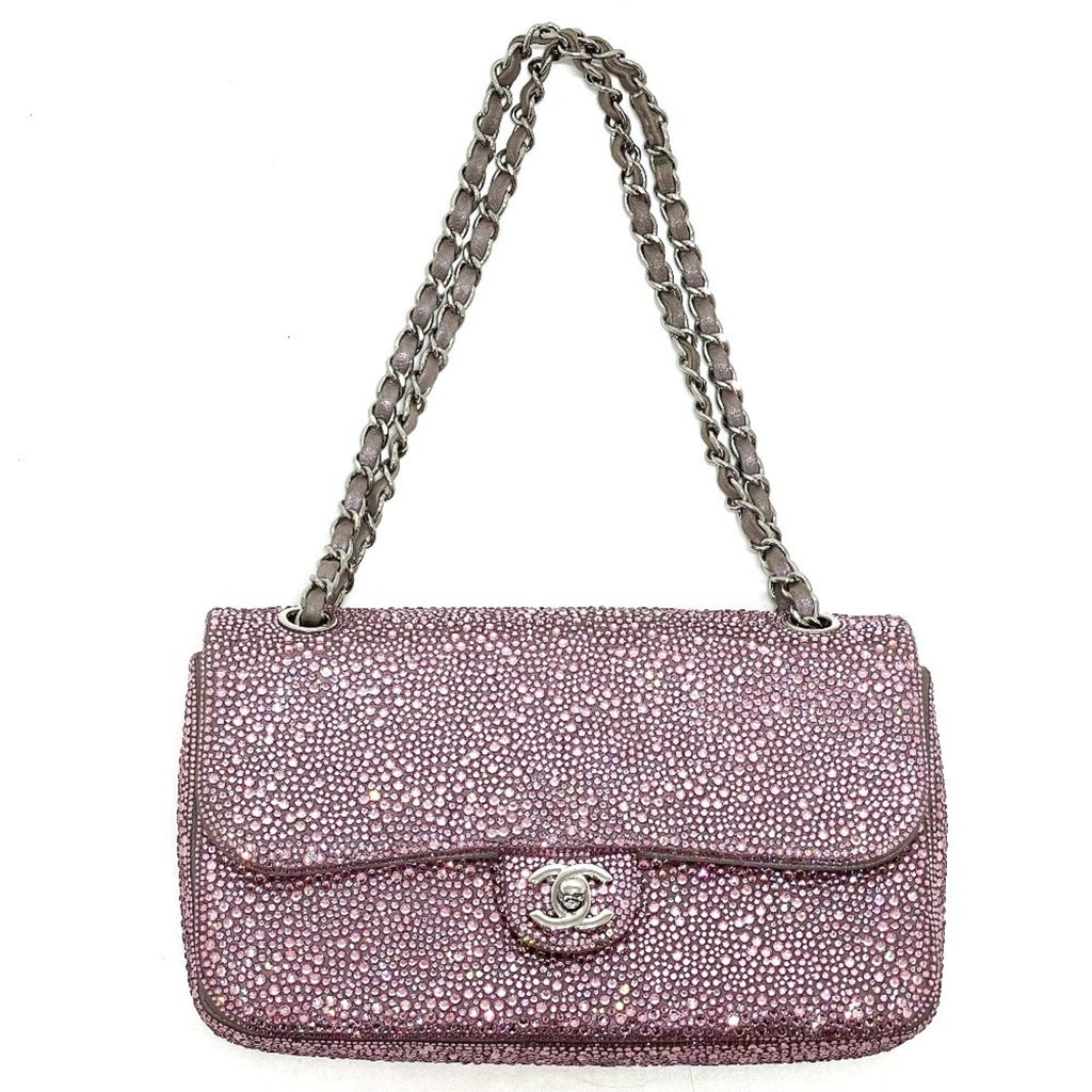 Chanel Pink Suede Shoulder Bag