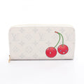 Louis Vuitton Monogram Cherry White Pvc Long Wallet