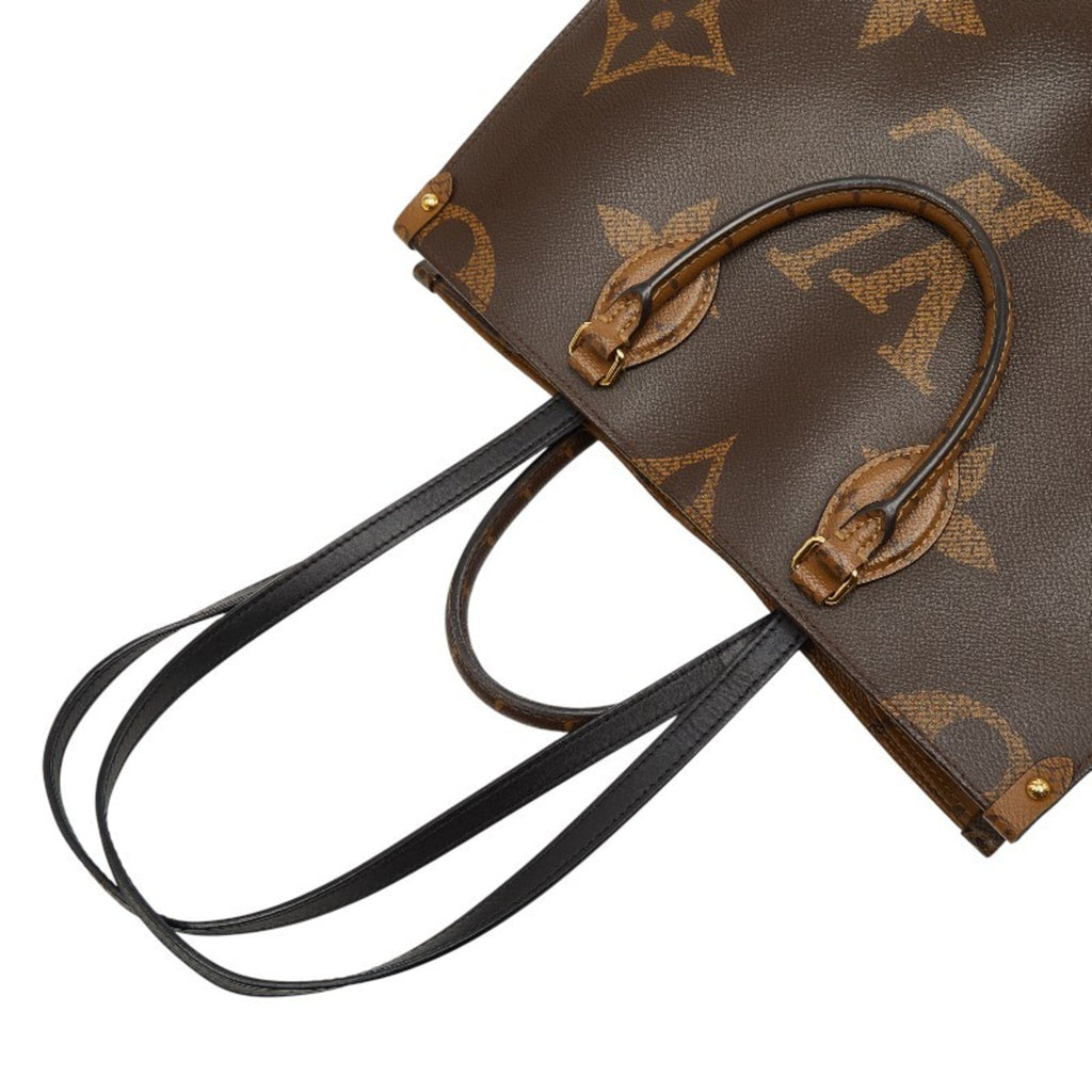 Louis Vuitton Brown Pvc Leather Handbag Shoulder Bag