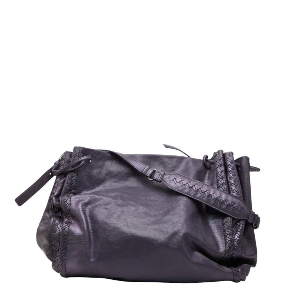 Bottega Veneta Purple Leather Shoulder Bag