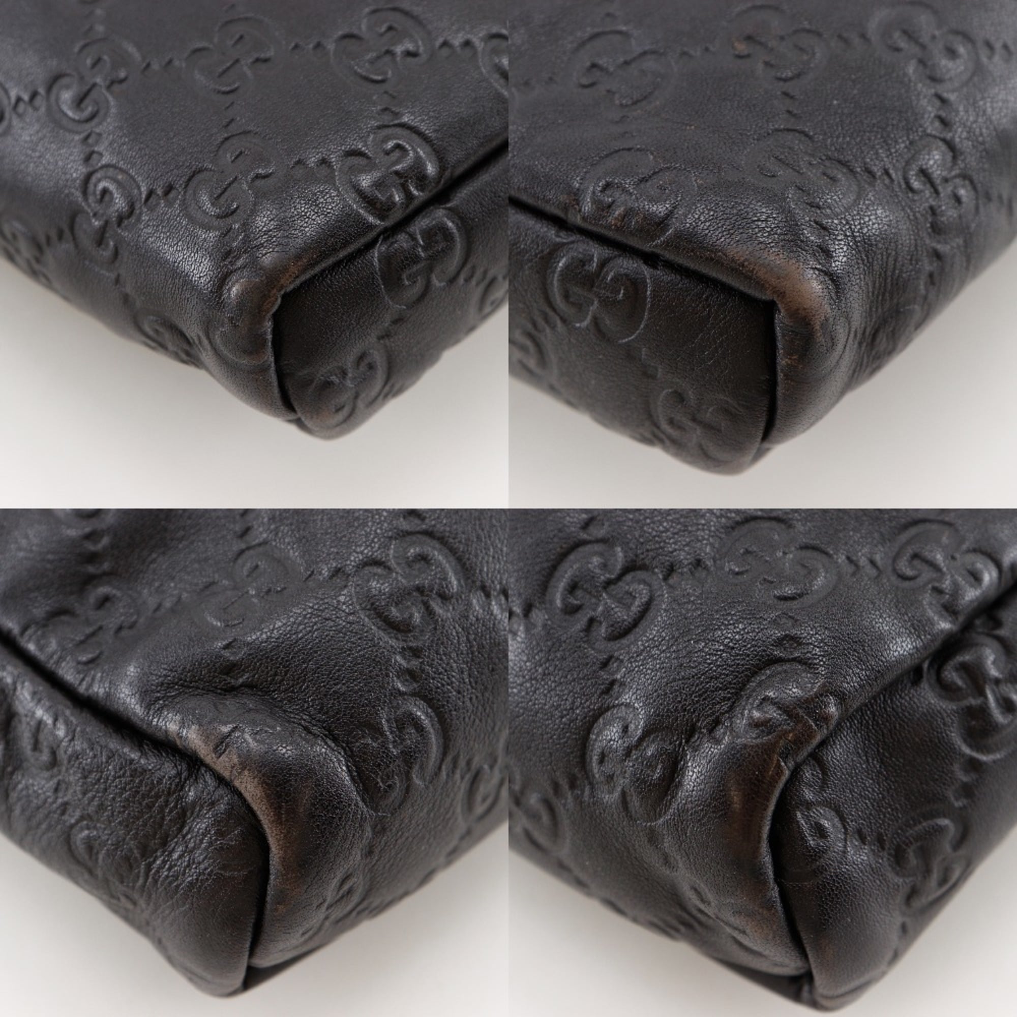 Gucci Brown Leather Shoulder Bag (Pre-Owned)