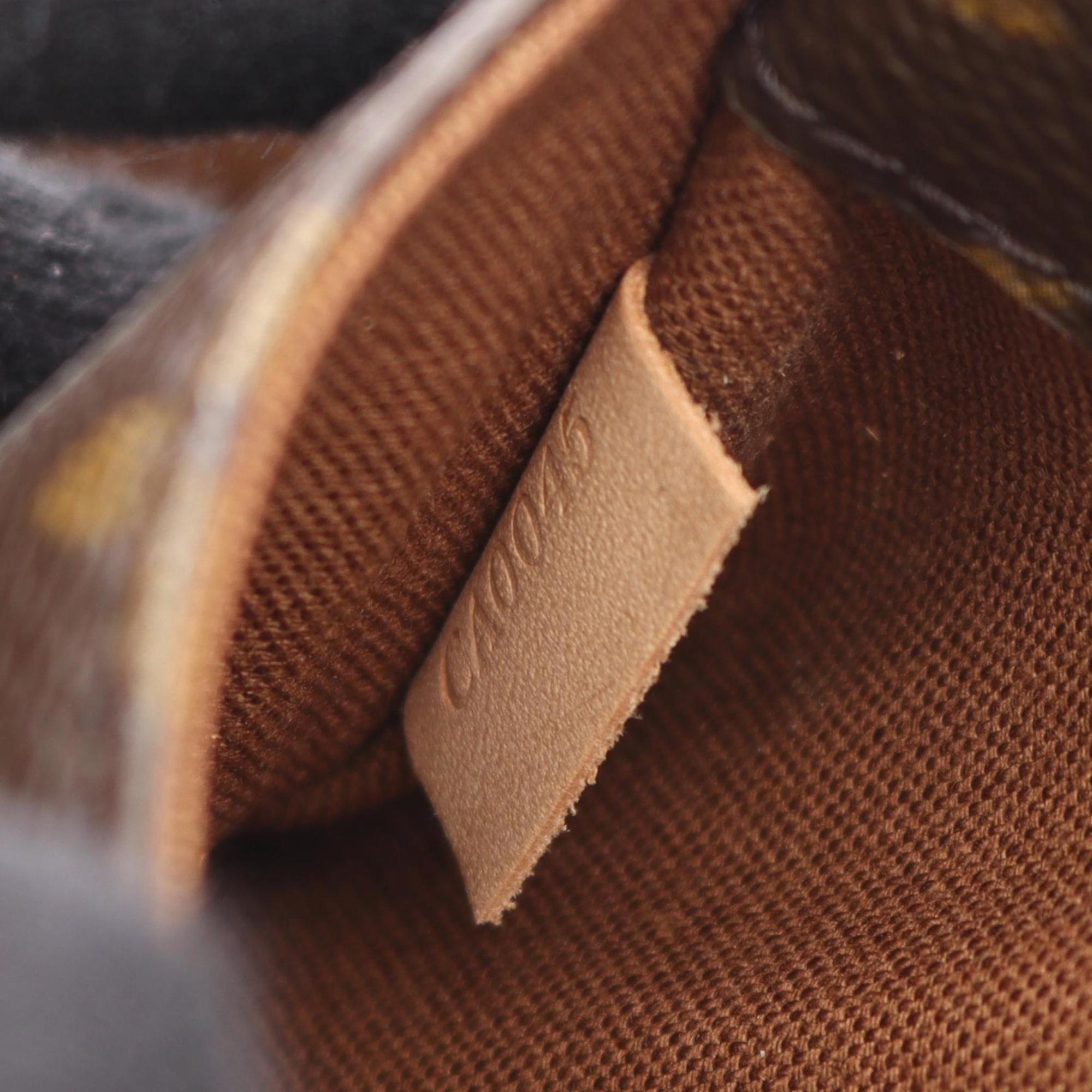 Louis Vuitton Monogram Brown Coated Canvas Leather Fanny Pack Sling Bag