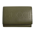 Gucci Green Leather Wallet (Tri-Fold) (Pre-Owned)