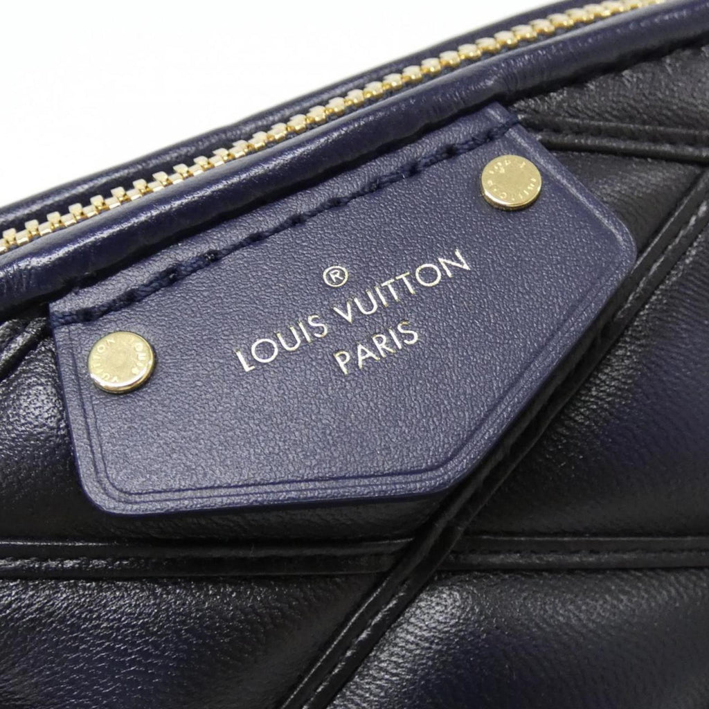 Louis Vuitton Navy Leather Handbag