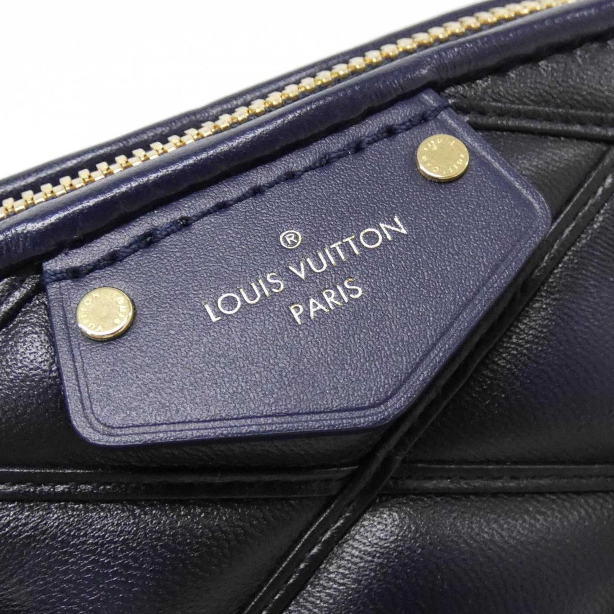 Louis Vuitton Navy Leather Handbag