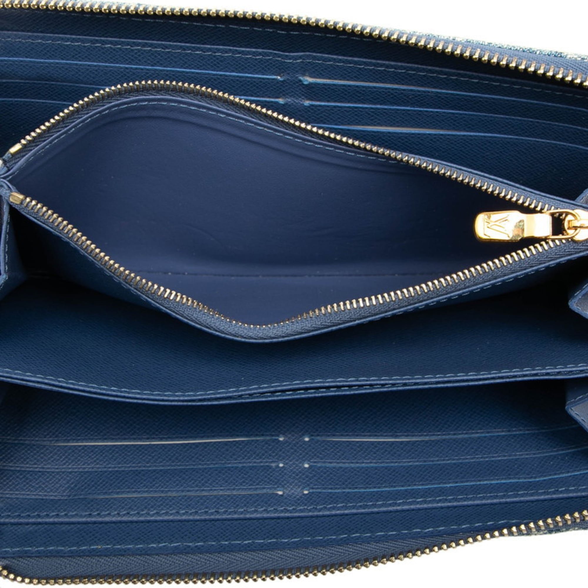 Louis Vuitton Light Blue Denim Long Wallet