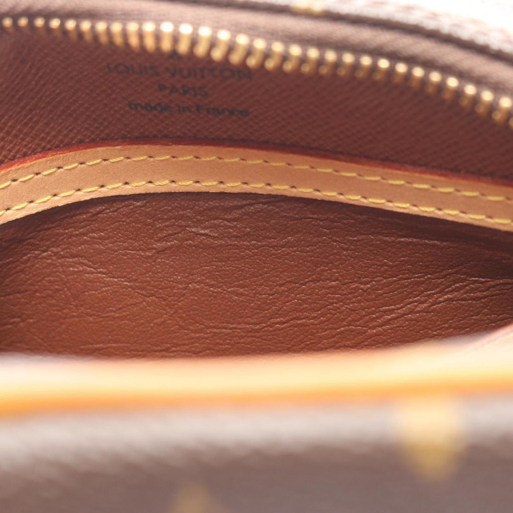 Louis Vuitton Brown Coated Canvas Monogram Leather Handbag Shoulder Bag