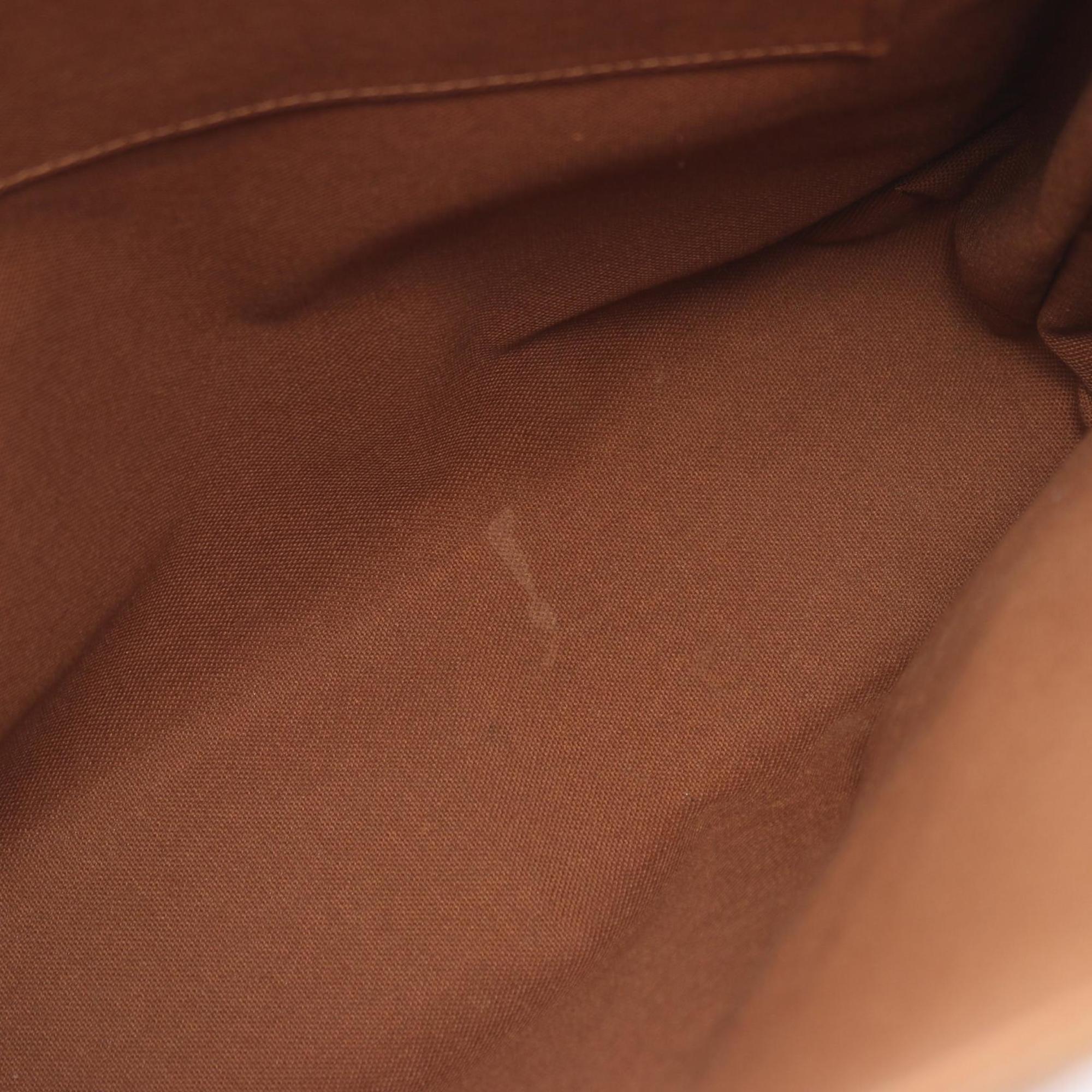 Louis Vuitton Brown Coated Canvas Leather Tote Bag