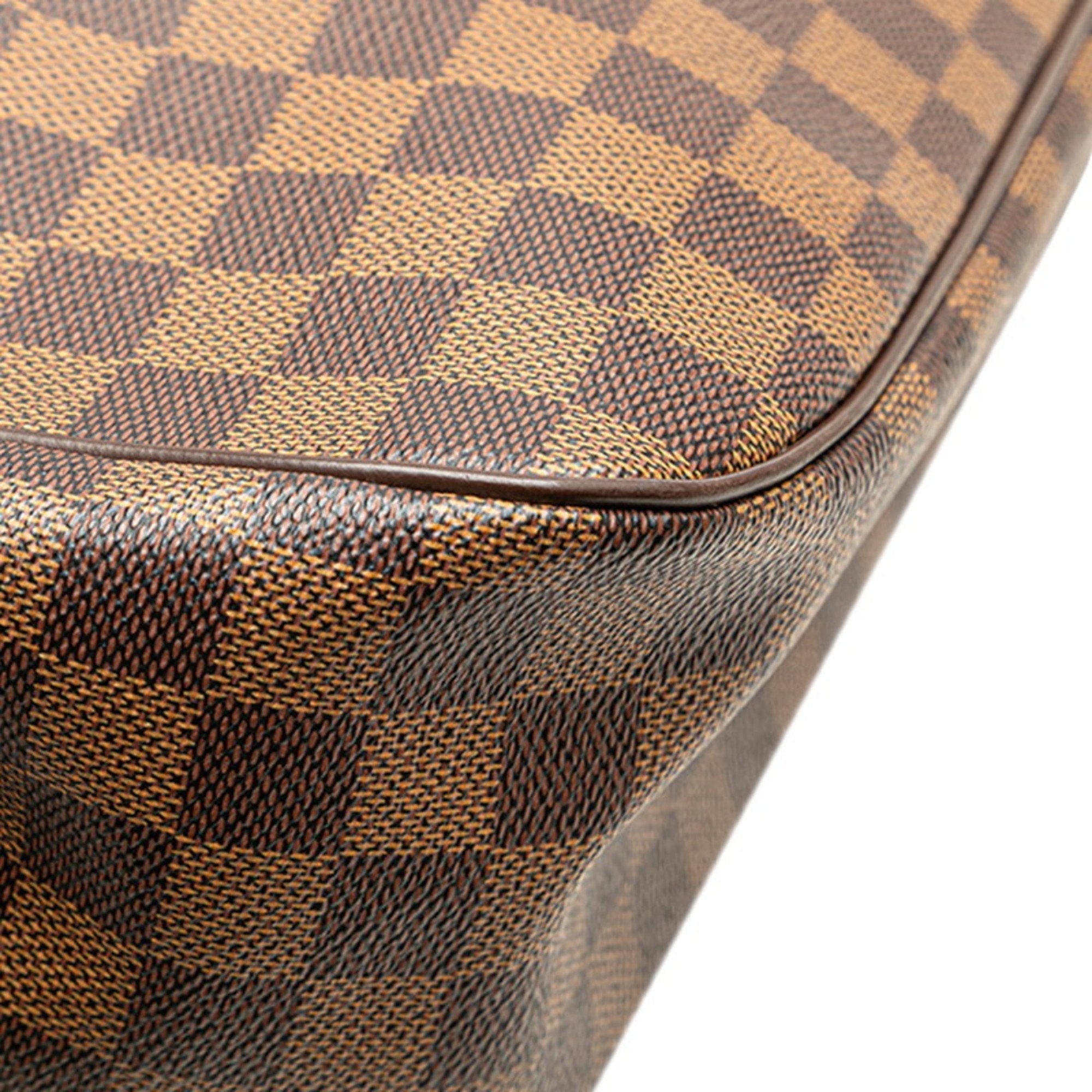 Louis Vuitton Damier Brown Pvc Leather Handbag Tote Bag