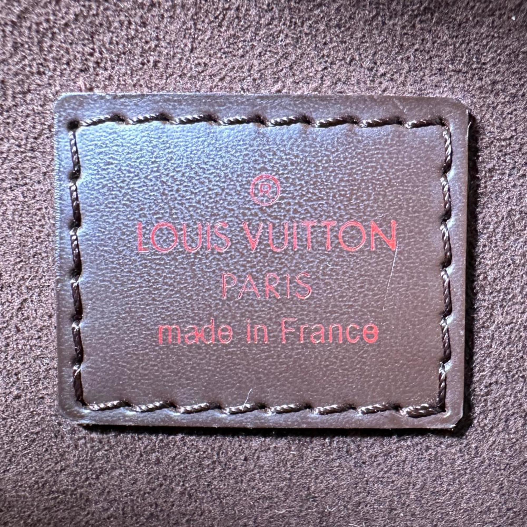 Louis Vuitton Brown Damier Canvas Clutch Bag