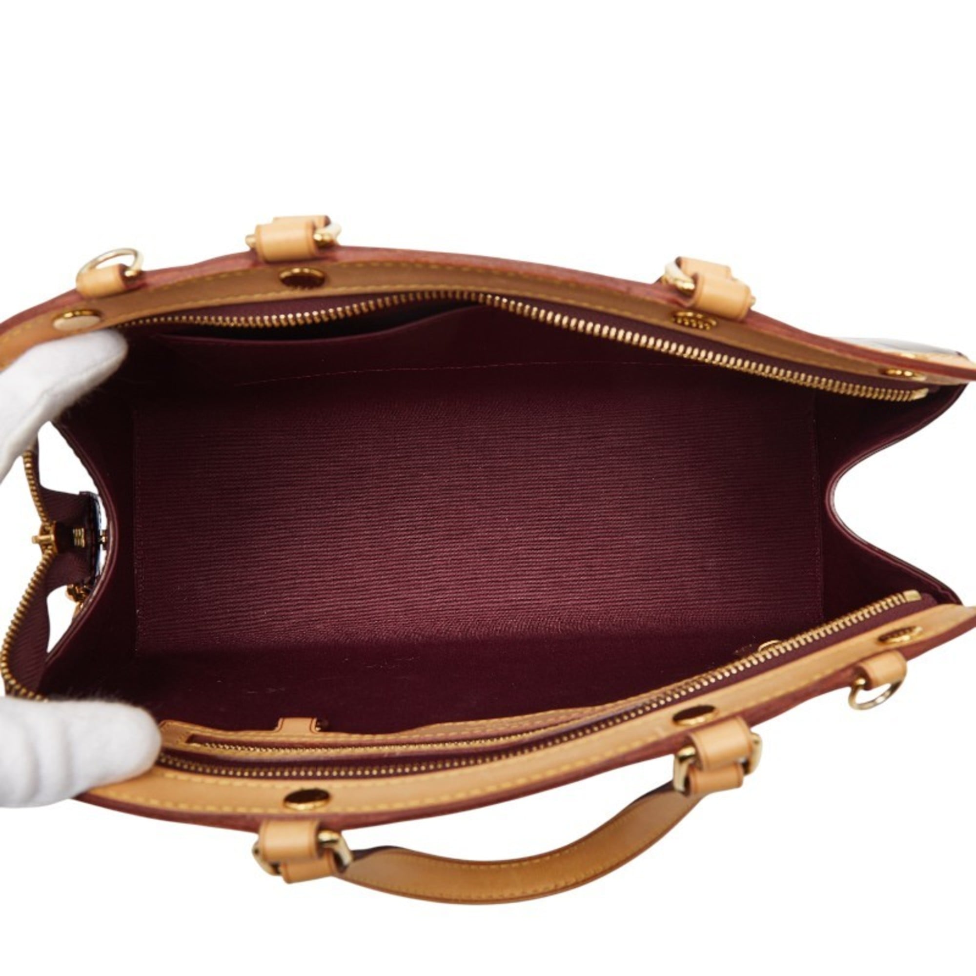 Louis Vuitton Monogram Rouge Fauviste Patent Leather Handbag Shoulder Bag