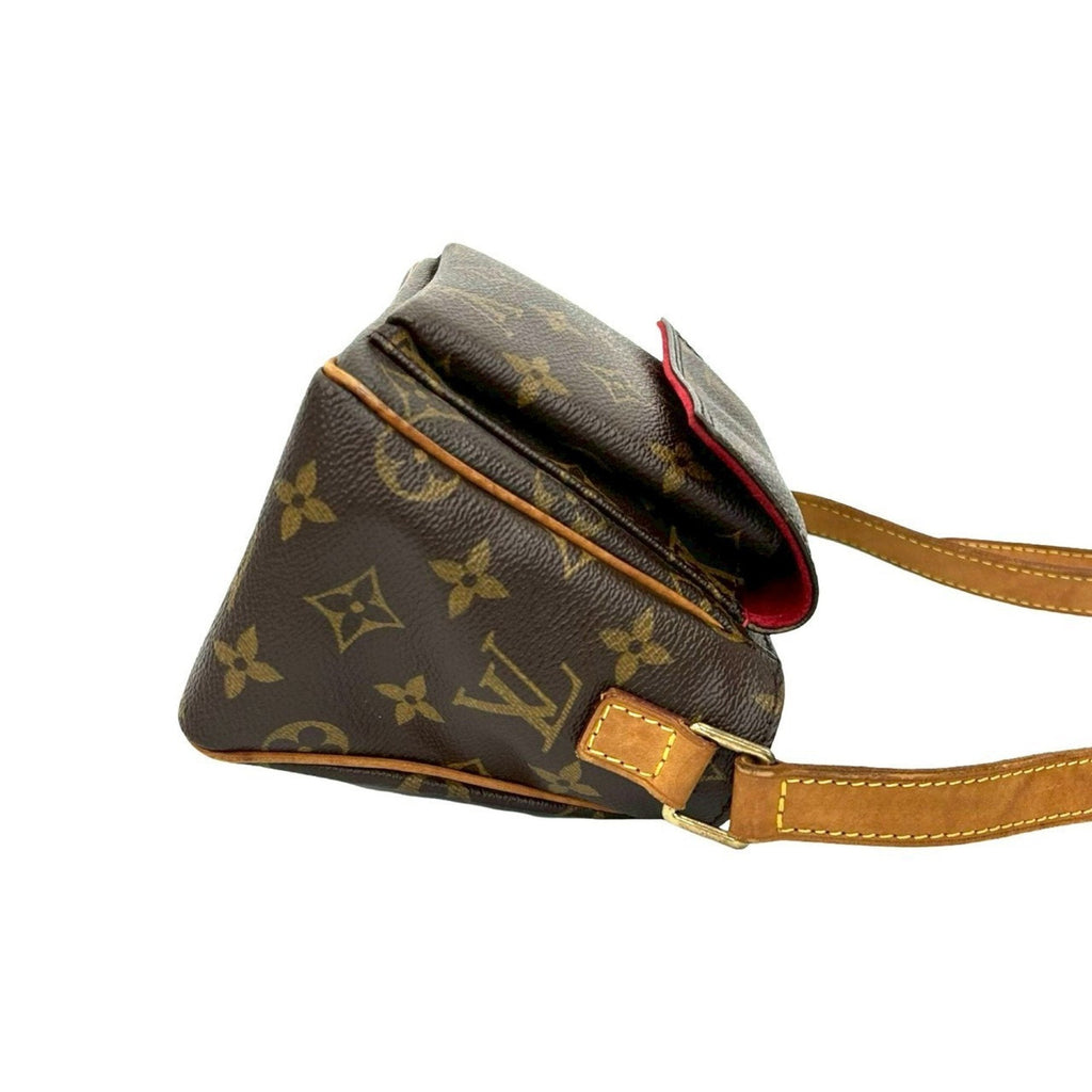 Louis Vuitton Brown Leather Pvc Pochette Shoulder Bag