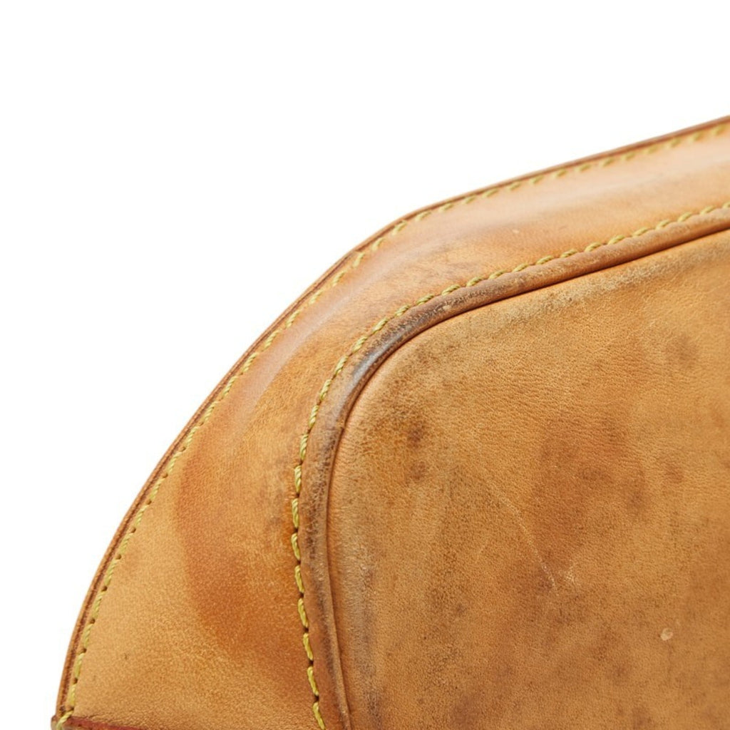 Louis Vuitton Brown Pvc Leather Handbag