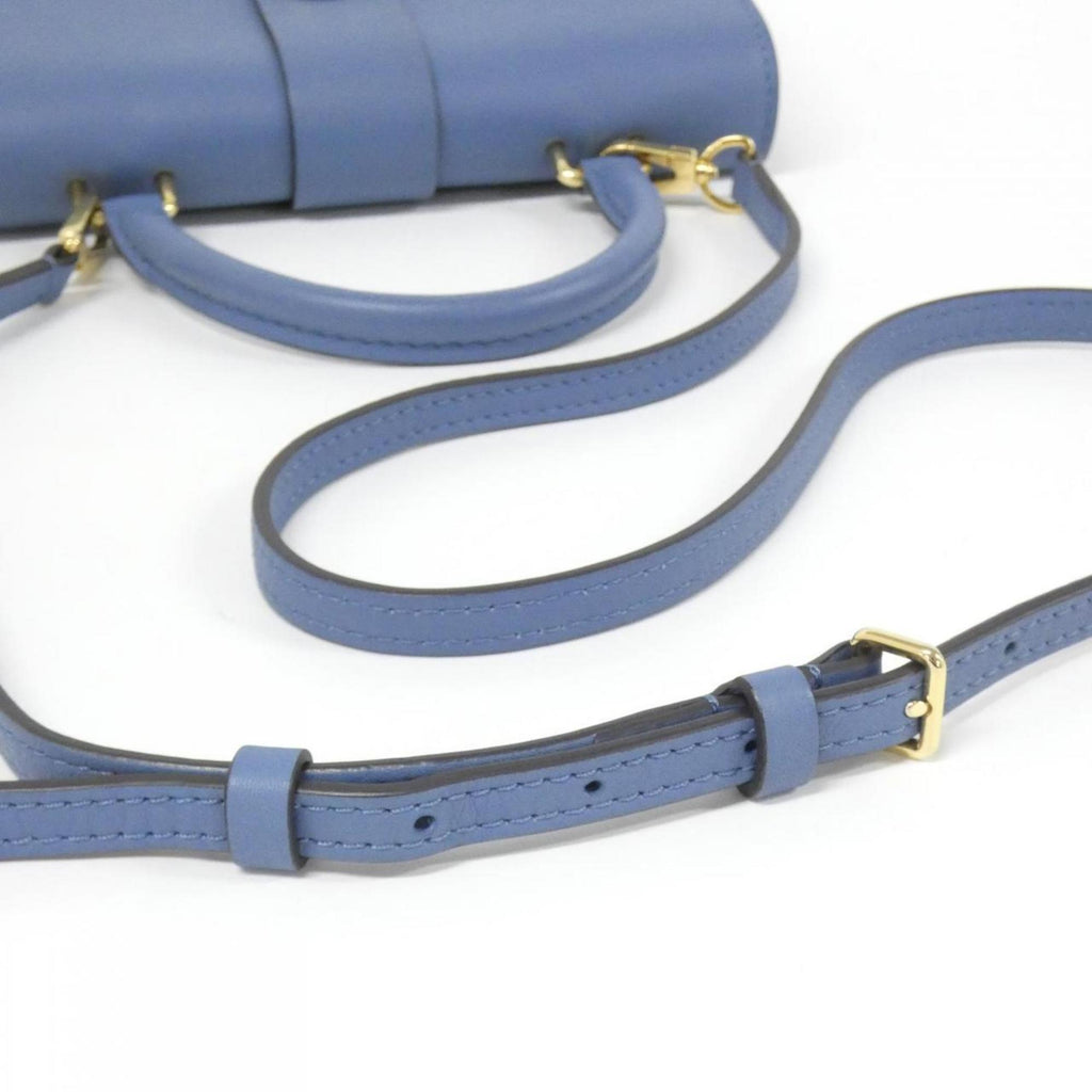 Louis Vuitton Blue Jean Marron Coated Canvas Leather Handbag