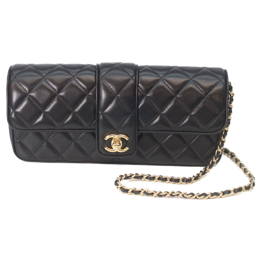 Chanel Black Leather Shoulder Bag