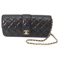 Chanel Black Leather Shoulder Bag