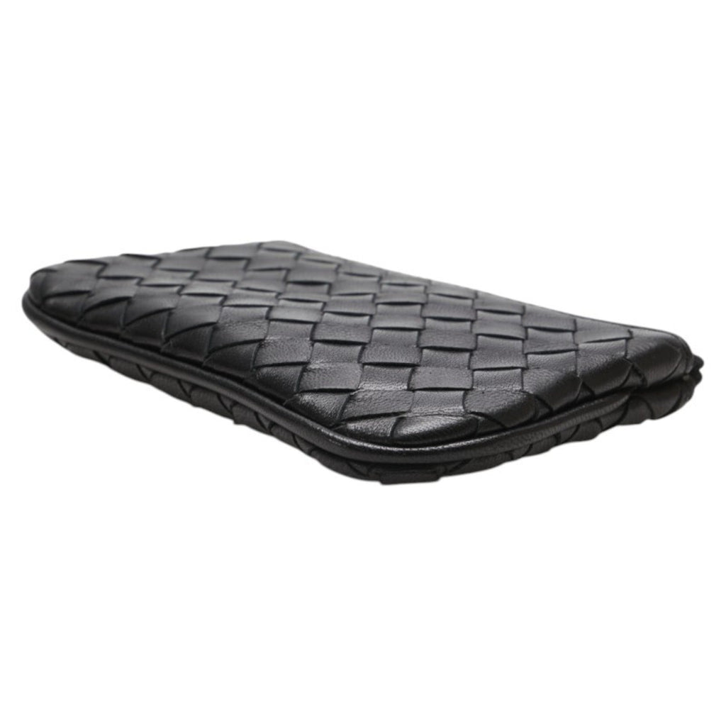 Bottega Veneta Black Leather Coin Purse/Coin Case