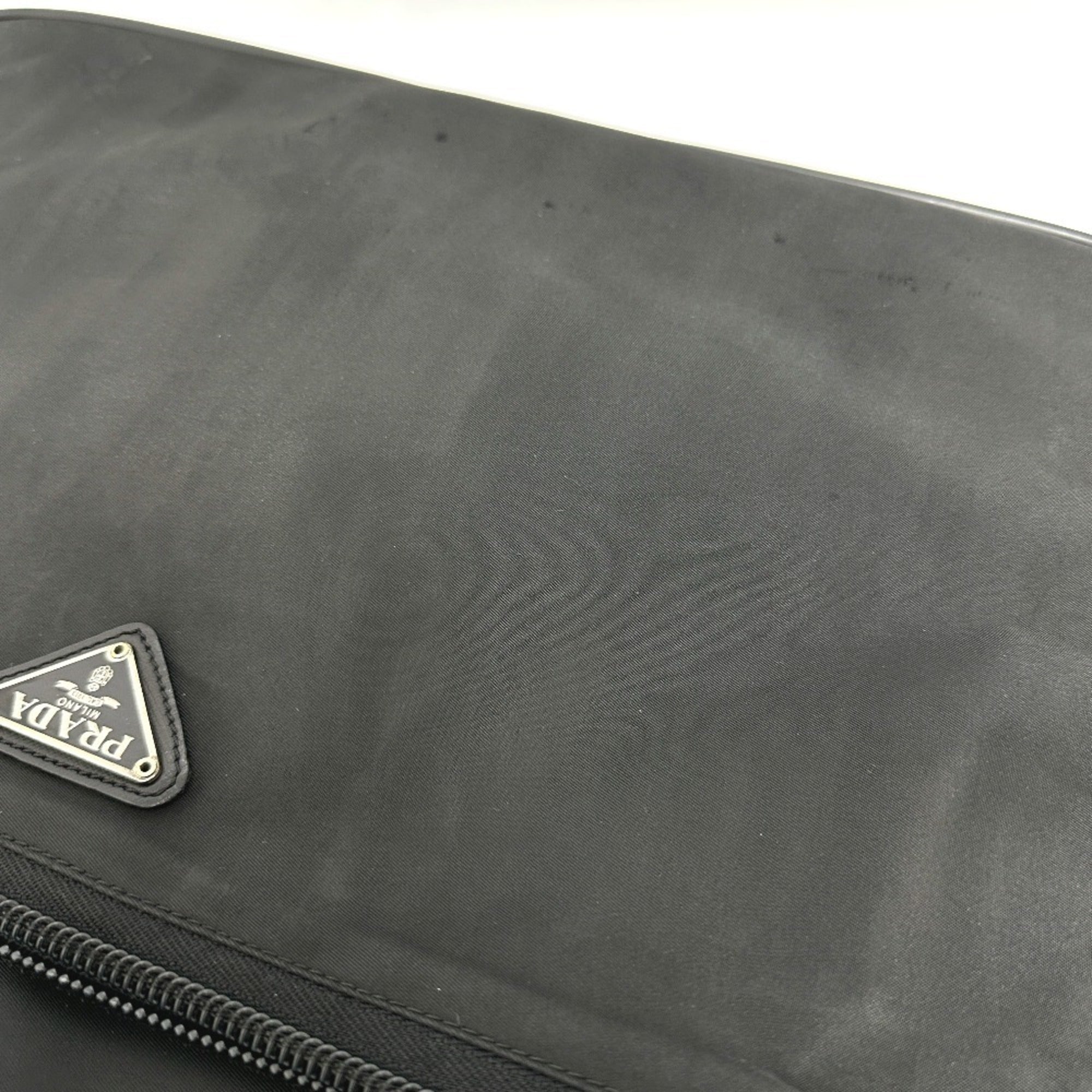 Prada Black Nylon Briefcase Shoulder Bag