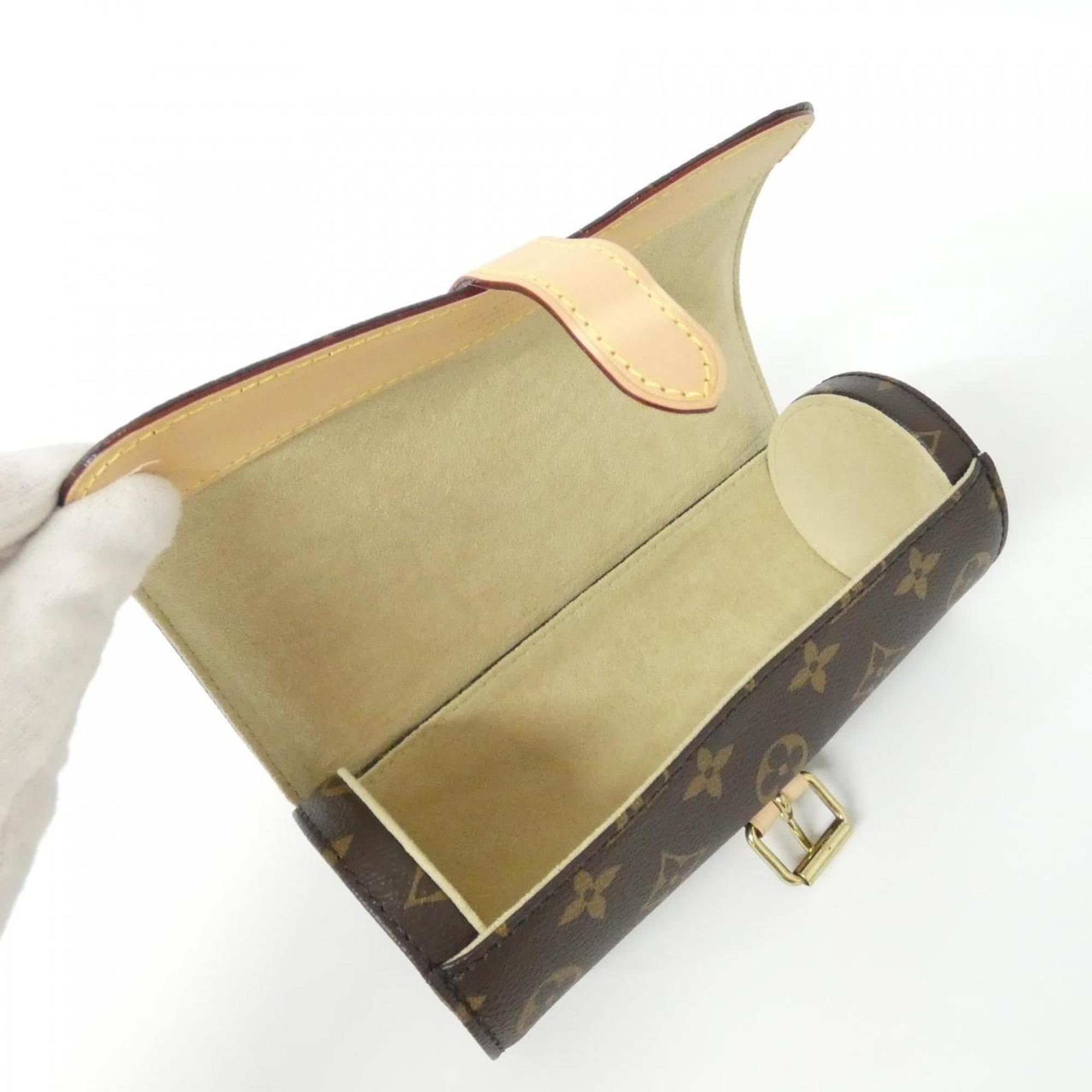 Louis Vuitton Brown Coated Canvas Pouch