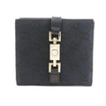 Gucci Black Gg Canvas Leather Wallet (Bi-Fold) (Pre-Owned)