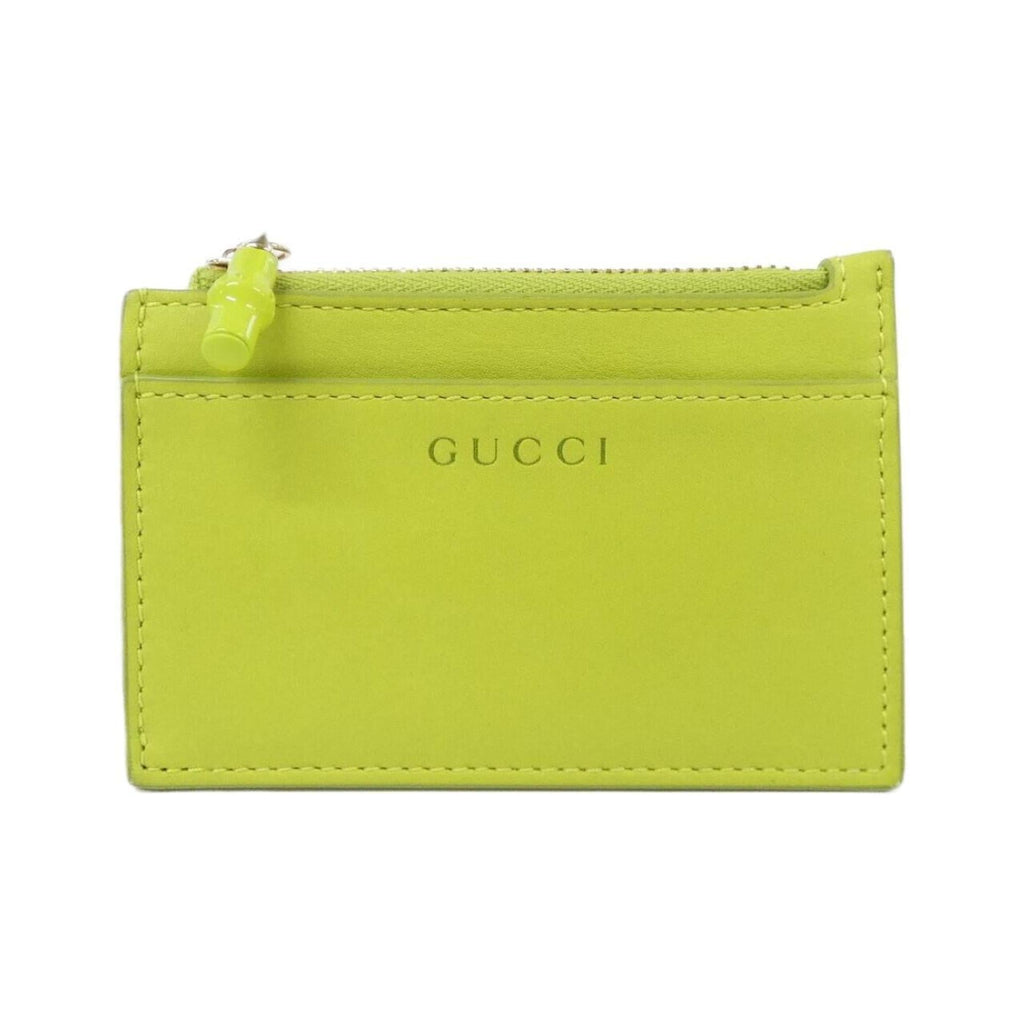 Gucci Green Leather Coin Purse/Coin Case (Pre-Owned)