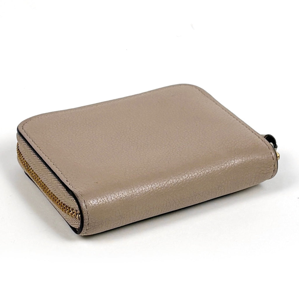 Louis Vuitton Beige Leather Coin Purse/Coin Case