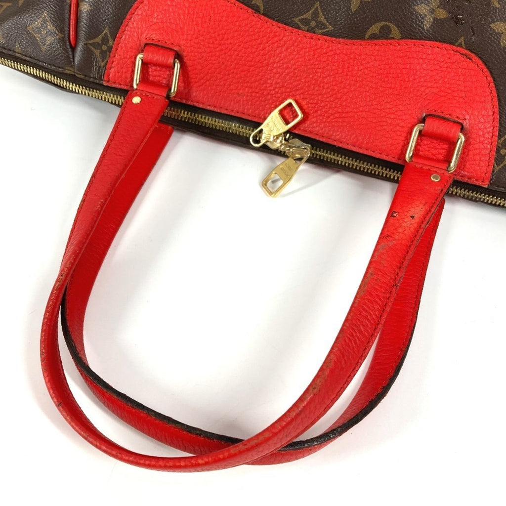 Louis Vuitton Brown Red Color Monogram Shoulder Bag