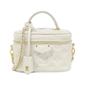 Louis Vuitton Ivory Leather Shoulder Bag Vanity Bag